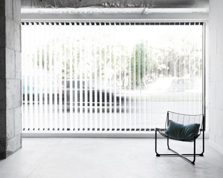 Las cortinas verticales están de moda.